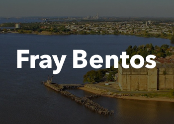 Ciudad de Fray Bentos vista desde el aire